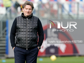 Giovanni Stroppa head coach of FC Crotone during the Serie A match between Fc Crotone and As Roma on January 06, 2021 stadium 