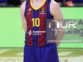 Rolands Smits during the match between FC Barcelona and Valencia Basket, corresponding to the week 18 of the Euroleague, played at the Palau...