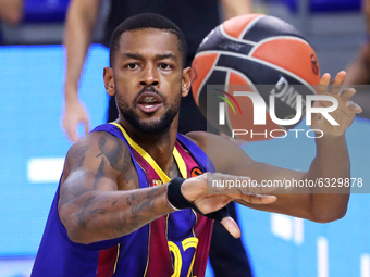 Cory Higgins during the match between FC Barcelona and Valencia Basket, corresponding to the week 18 of the Euroleague, played at the Palau...