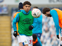  Tyrhys Dolan of Blackburn Rovers warming up before the FA Cup match between Blackburn Rovers and Doncaster Rovers at Ewood Park, Blackburn...