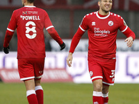 Mark Wright of Crawley Town after the final whistle during The FA Cup Third Round between Crawley Town and Leeds United at The People's Pens...