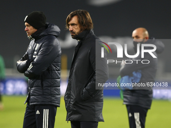 Andrea Pirlo, head coach of Juventus FC, during the Serie A football match between Juventus FC and US Sassuolo at Allianz Stadium on January...