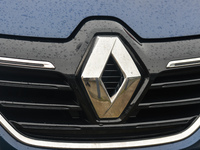 A Renault logo seen on a parked car in Dublin city center. 
On Tuesday, January 11, 2021, in Dublin, Ireland. (