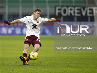 Mërgim Vojvoda during Tim Cup 2020-2021 match between Milan v Torino, in Milano, on January 12, 2021  (