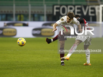 Jacopo Segre during Tim Cup 2020-2021 match between Milan v Torino, in Milano, on January 12, 2021  (