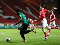   during the Sky Bet League 1 match between Charlton Athletic and Rochdale at The Valley, London on Tuesday 12th January 2021.  (