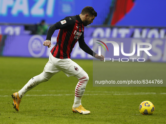 Theo Hernández during Tim Cup 2020-2021 match between Milan v Torino, in Milano, on January 12, 2021  (
