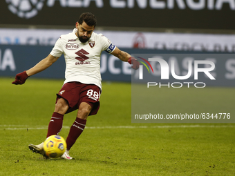 Tomás Rincón during Tim Cup 2020-2021 match between Milan v Torino, in Milano, on January 12, 2021  (