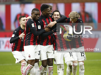 Milan Team during Tim Cup 2020-2021 match between Milan v Torino, in Milano, on January 12, 2021  (