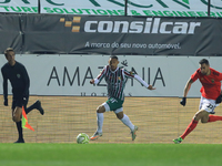 Paollo Oliveira of Estrela Amadora SAD in action during the Portuguese Cup match between Club Football Estrela da Amadora and SL Benfica at...