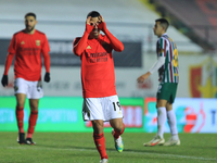 Chuiquinho of SL Benfica celebrates after scoring a goal during the Portuguese Cup match between Club Football Estrela da Amadora and SL Ben...