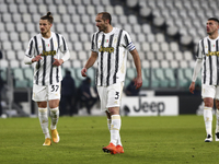 Giorgio Chiellini of Juventus FC during the Italy Cup match between Juventus FC and Genoa CFC at Allianz Stadium on january 13, 2021 in Turi...