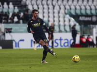 Mattia Bani of Genoa CFC  during the Italy Cup match between Juventus FC and Genoa CFC at Allianz Stadium on january 13, 2021 in Turin, Ital...