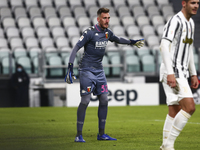Alberto Paleari of Genoa CFC during the Italy Cup match between Juventus FC and Genoa CFC at Allianz Stadium on january 13, 2021 in Turin, I...