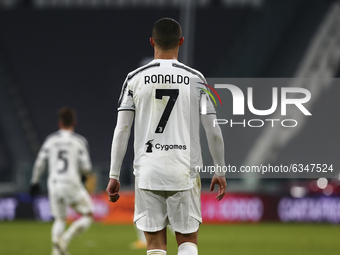 Cristiano Ronaldo of Juventus FC during the Italy Cup match between Juventus FC and Genoa CFC at Allianz Stadium on january 13, 2021 in Turi...