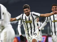 Hamza Rafia of Juventus FC celebrates after scoring  a goal during the Italy Cup match between Juventus FC and Genoa CFC at Allianz Stadium...