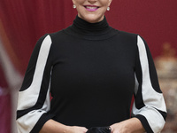 American mezzo-soprano Joyce DiDonato poses at the Teatro Real in Madrid, on January 14, 2021.Spain (