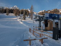 In the Picture the ski slopes of Palafavera closed to the public but open to members of the FISI (Italian Ski Federation) for training.
The...