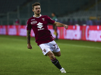 Karol Linetty of Torino FC during the Serie A football match between Torino FC and Spezia Calcio at Olympic Grande Torino Stadium on January...
