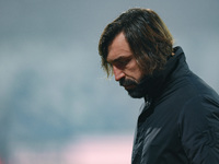 Andrea Pirlo manager of Juventus FC looks dejected during the Italian PS5 Supercup Final match between FC Juventus and SSC Napoli at the Map...