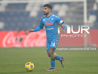 Lorenzo Insigne of SSC Napoli during the Italian PS5 Supercup Final match between FC Juventus and SSC Napoli at the Mapei Stadium - Citta' d...