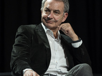 The former president of the Government Jose Luis Rodriguez Zapatero, participates in the conference 'Azana and culture as a political vocati...