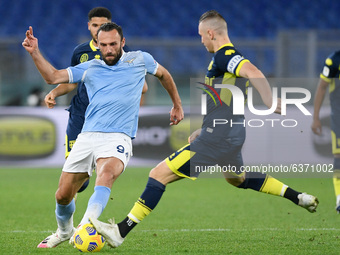 Vedat Muriqi of SS Lazio during the Coppa Italia match between SS Lazio and Parma Calcio 1913 at Stadio Olimpico, Rome, Italy on 21 January...