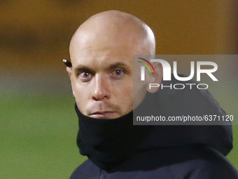 Olli Harder manager of West Ham United Ladies    during  FA Women's Continental Tyres League Cup Quarter Final match between West Ham United...