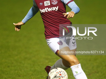  Maz Pacheco of West Ham United WFC during  FA Women's Continental Tyres League Cup Quarter Final match between West Ham United Women and Du...