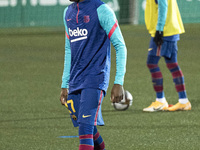 Llaix Moriba Kourouma during the match between UE Cornella and FC Barcelona, corresponding to the 1/16 final of the King Cup, played at the...