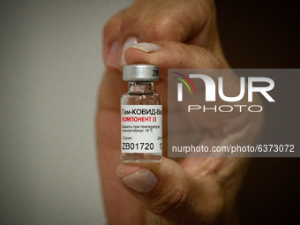 A view of Sputnik V vaccine in Buenos Aires, Argentina, on January 22, 2021. (