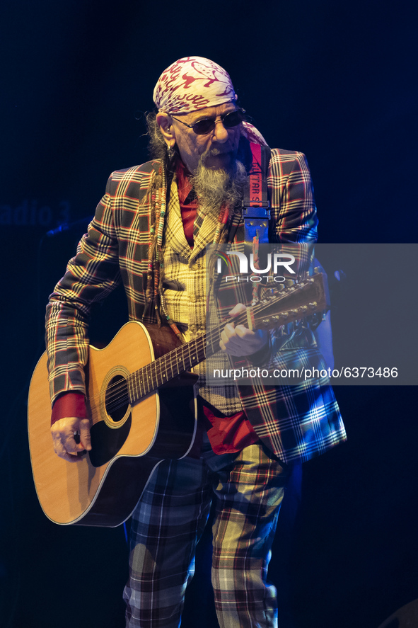 Enrique Villarreal, better known as El Drogas, performs in the new edition of the Inverfest festival, at the Circo Price Theater, Madrid, (S...