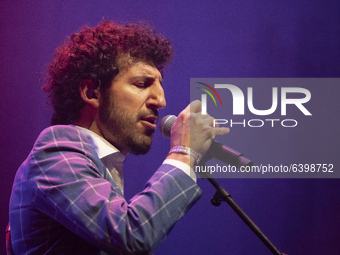 Spanish musician and composer Marwan performs in concert at Teatro Circo Price during Inverfest Music Festival on January 31, 2021 in Madrid...