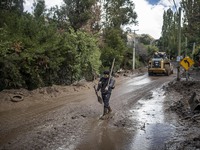 More than a hundred houses were affected by the floods last weekend in San Jose de Maipo, Chile, on February 1, 2021. The small town of San...