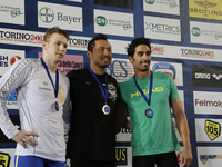 The awards of Filippo Magnini during the Swimming Cup 2015 at the Palazzo del Nuoto of Turin  on june 17, 2015 in Turin, Italy.  (
