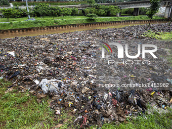 Aftermath of heavy rain in Jakarta, Indonesia, on February 20, 2021. (