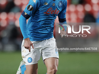 Fabian Ruiz of Napoli during the UEFA Europa League Round of 32 match between Granada CF and SSC Napoli at Estadio Nuevo los Carmenes on Feb...