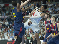 Player of Real Madrid during the second  match of the Spanish ACB basketball league final played Real Madrid vs  Barcelona (100-80) at Palac...