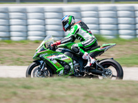 Kenny Noyes of the Kawasaki Palmeto PL Racing team pictured during the SBK Race in the FIM CEV Repsol 2015 which was held at the Circuit de...