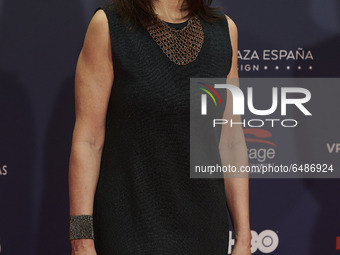Cristina Zumárraga attends the Feroz Awards 2021 Red Carpet at VP Hotel Plaza de España in Madrid, Spain (