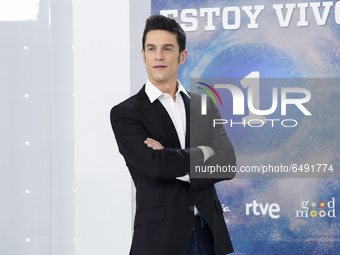 Actor Alejo Sauras attends 'Estoy Vivo' photocall at RTVE on March 04, 2021 in Madrid, Spain. (