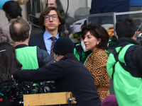 Lady Gaga is seen filming ‘House Of Gucci’ in Milano on March 11, 2021 Italy. (