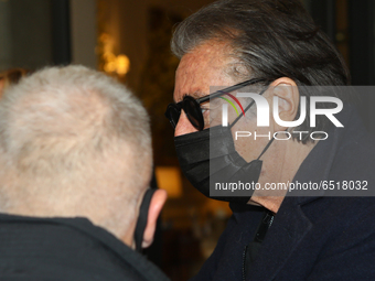 Al Pacino spotted at Palazzo Parigi for the filming of ‘House Of Gucci’ in Milano on March 12, 2021 Italy. (