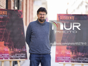 Director Jorge Acebo Canedo attends 'Occidente' photocall at the Renoir cinema on March 15, 2021 in Madrid, Spain.  (