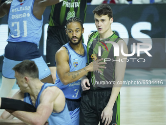 Nenad Dimitrijevikj of Club Joventut de Badalona during the match postponed by covid-19, on matchday 21 of the Endesa League between Movista...