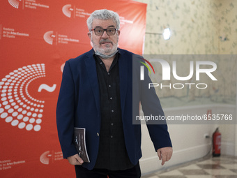 Millán Salcedo during the gala presentation of the Gold Medals and Distinctions of Honor of the Academy, in Madrid (Spain), March 18, 2021....