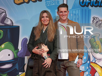 Singer Manu Tenorio and Silvia Casasattends the opening of the superthings exhibition at Ifema Madrid. March 19, 2021 Spain (