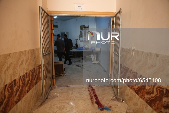 Al-Atareb Hospital in Aleppo Governorate, northern Syria, which is under the control of the Syrian opposition, was out of service due to the...