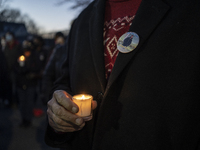 Community members came together to attend a vigil in memory of Xavier Louis-Jacques, 19, of Cambridge, Massachusetts on April 3, 2021. Louis...
