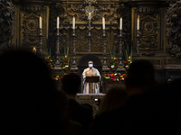 Mass celebrated in the church of the Cathedral of Porto on Easter Sunday, by the Bishop of Porto, D. Manuel Linda, where he blesses the dioc...